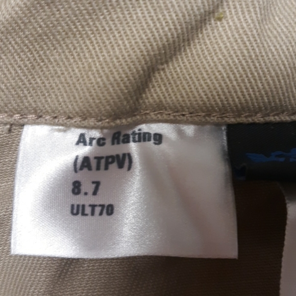 NEW without Tags Workrite FR HRC2 LS Shirt Khaki - Picture 5 of 6